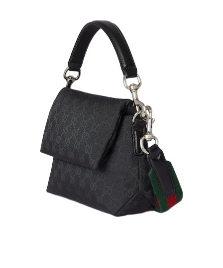 Gucci Ribbon Small Gg Cross-body Bag In Black