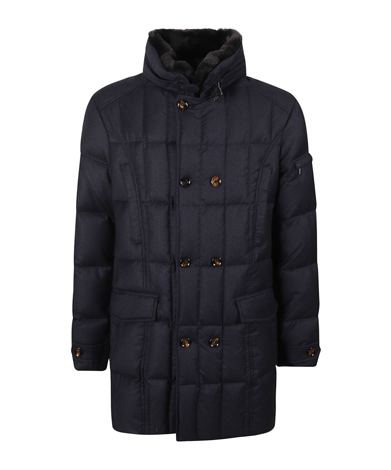 Moorer Long-sleeved Cotton Jacket In Black