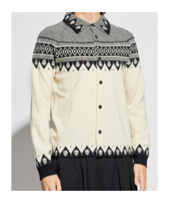 Alexander Mcqueen Skull-motif Wool Cardigan In White