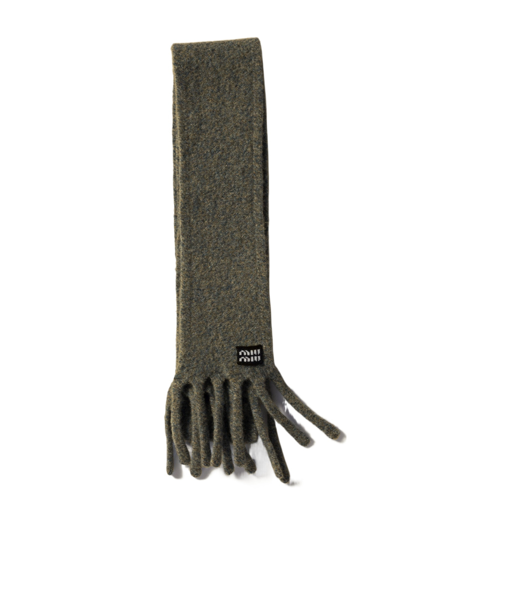 Miu Miu Wool Scarf In Green