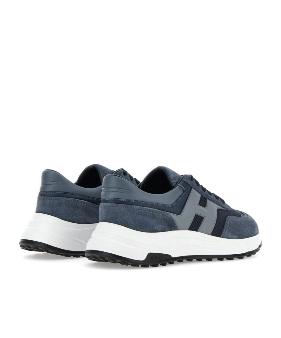 Hogan Hyperlight - Suede And Canvas Sneakers In Blue