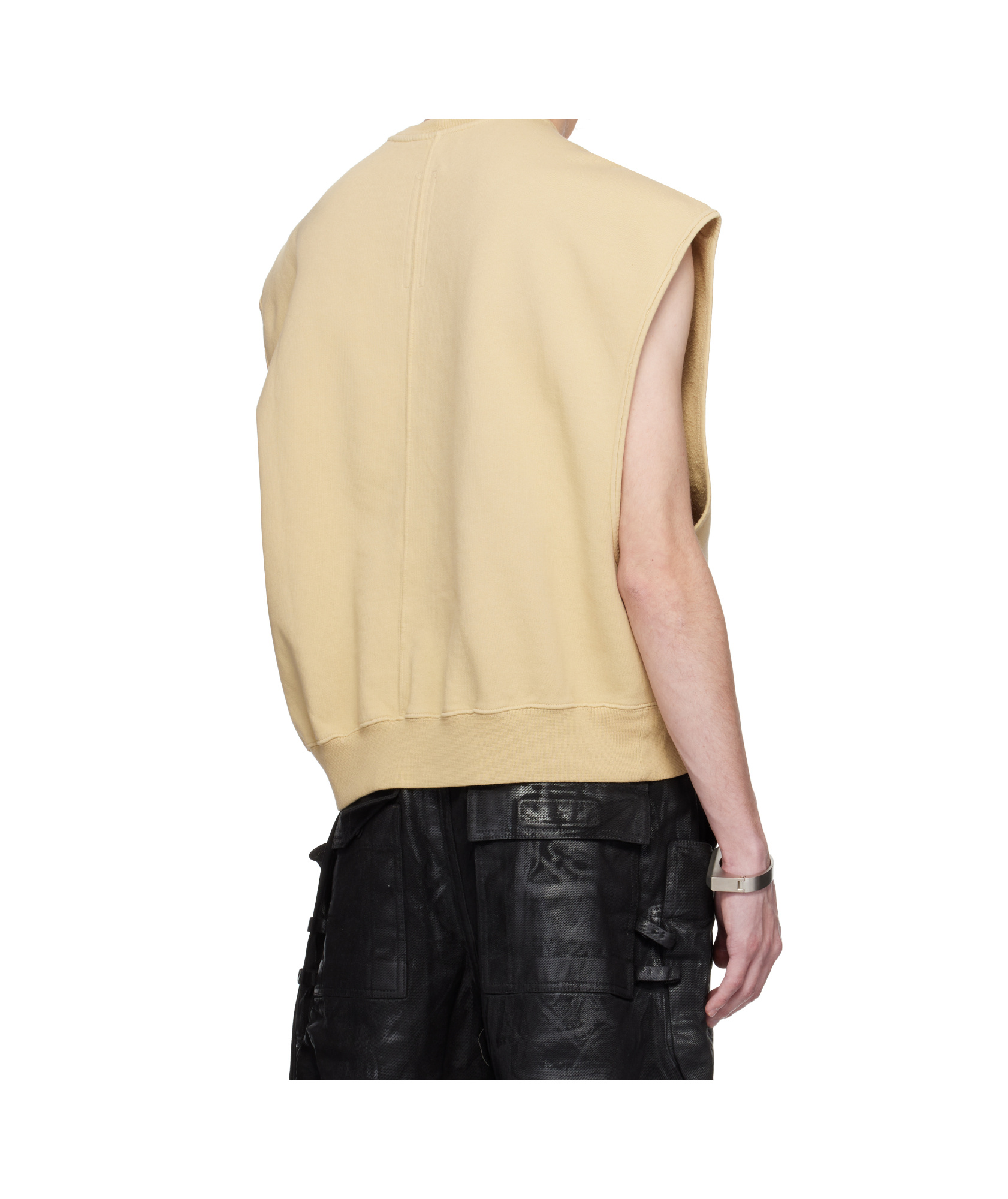 Rick Owens Drkshdw Beige Hollywood Sl Jumbo Tatlin Vest In Nude