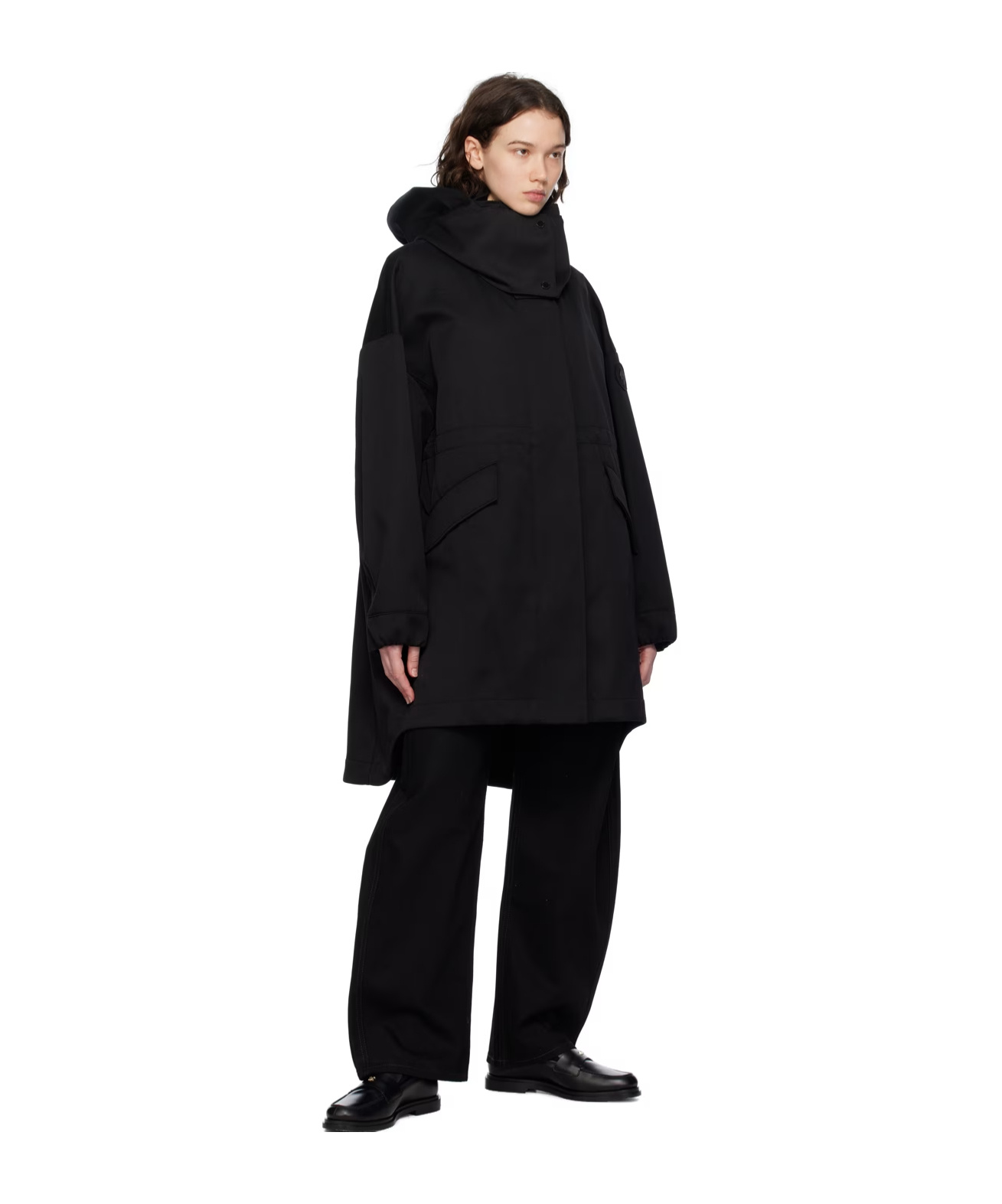 Canada Goose Olivine Parker Long-sleeved Coat In Black