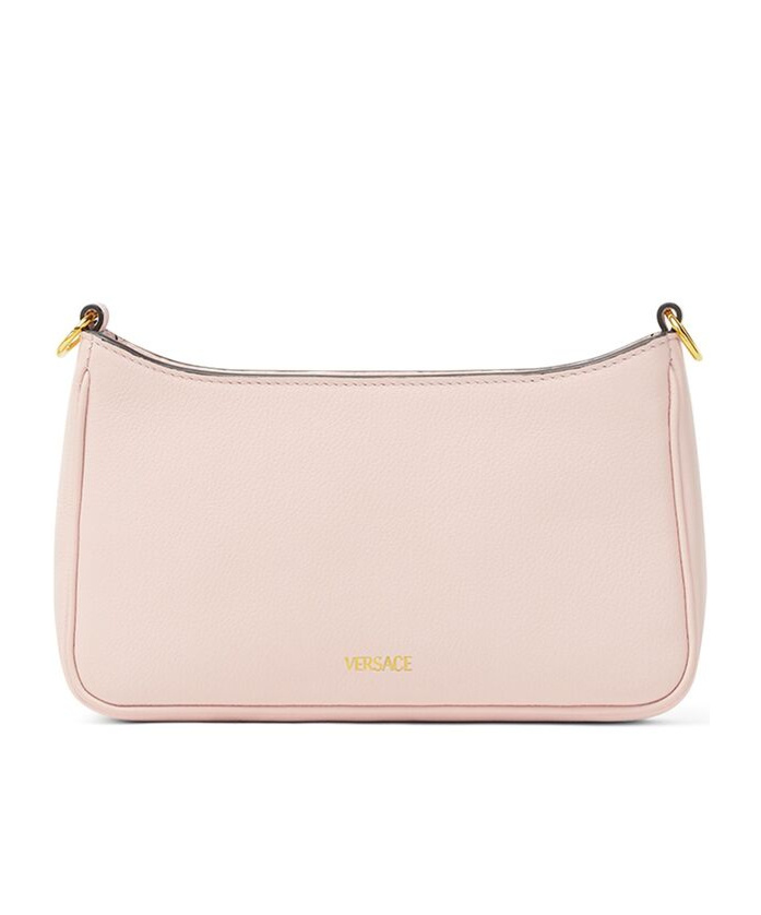 Versace Zip-open Shoulder Bag In Nude