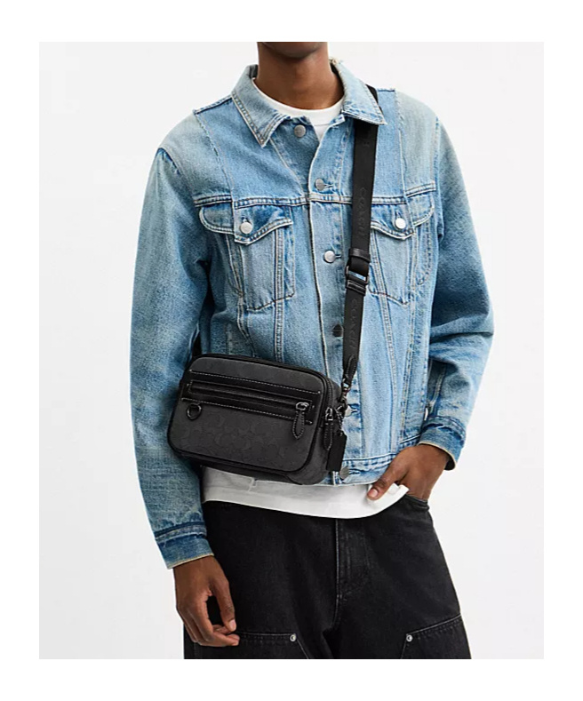 Coach Theo Classic Signature Shoulder Bag