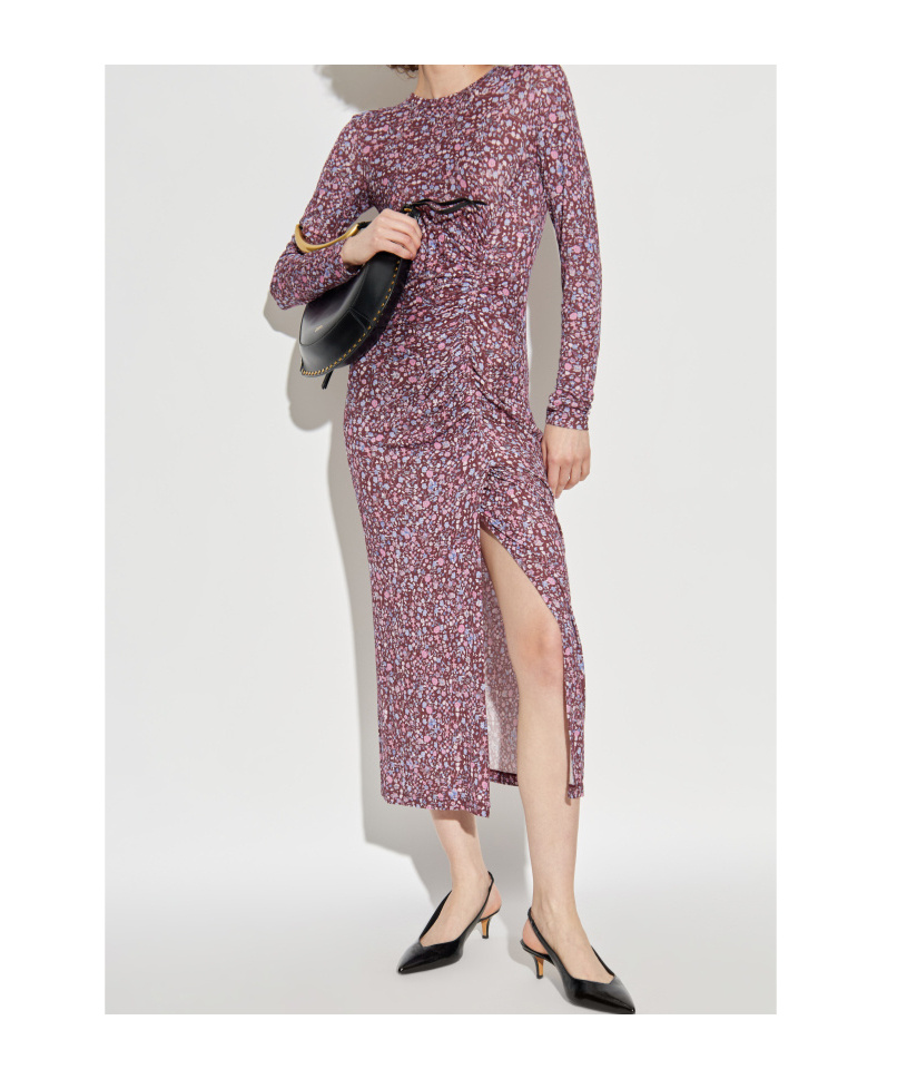 Isabel Marant Étoile Floral-print Midi Dress In Pink