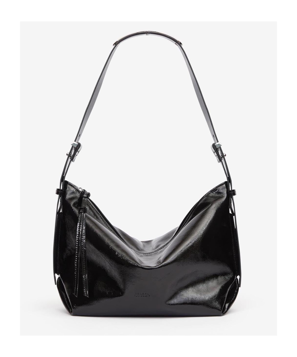 Isabel Marant Leyden Leather Shoulder Bag In Black