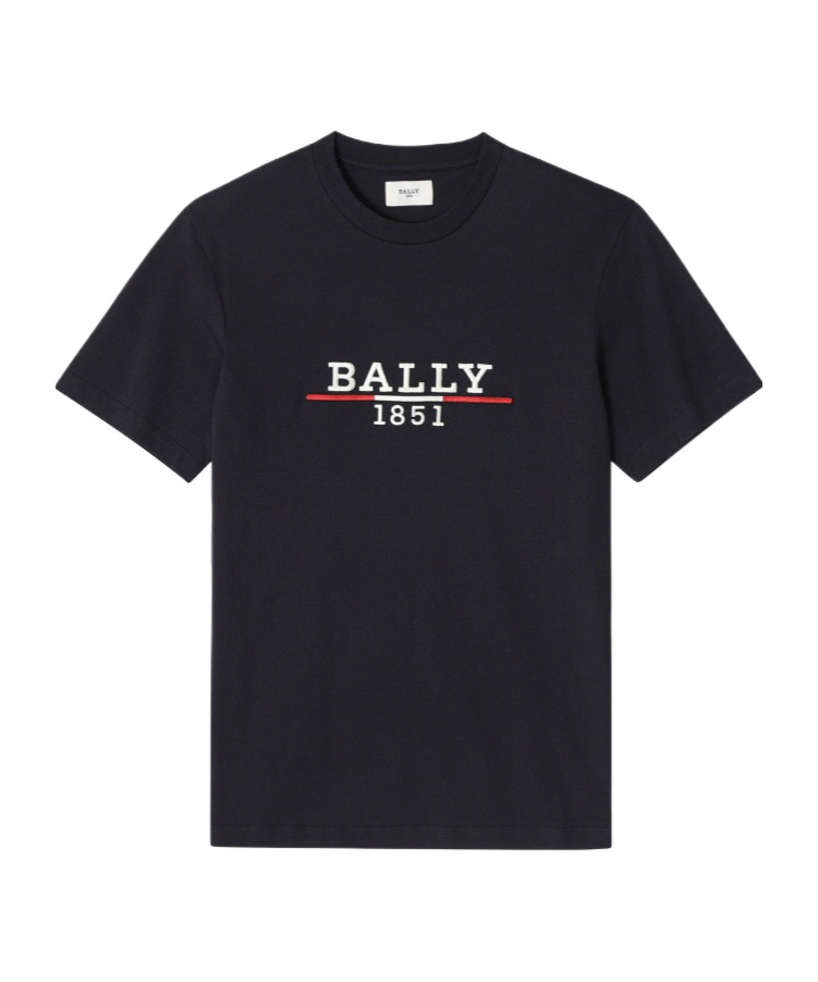 Bally Embroidered Logo T-shirt In Black