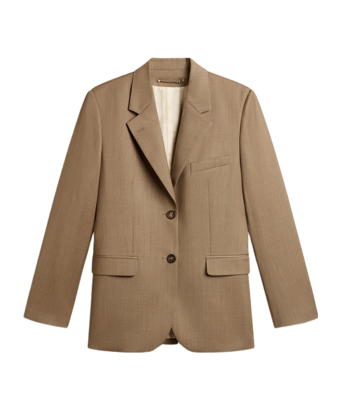 Golden Goose Single-breasted Wool Blazer In Brown