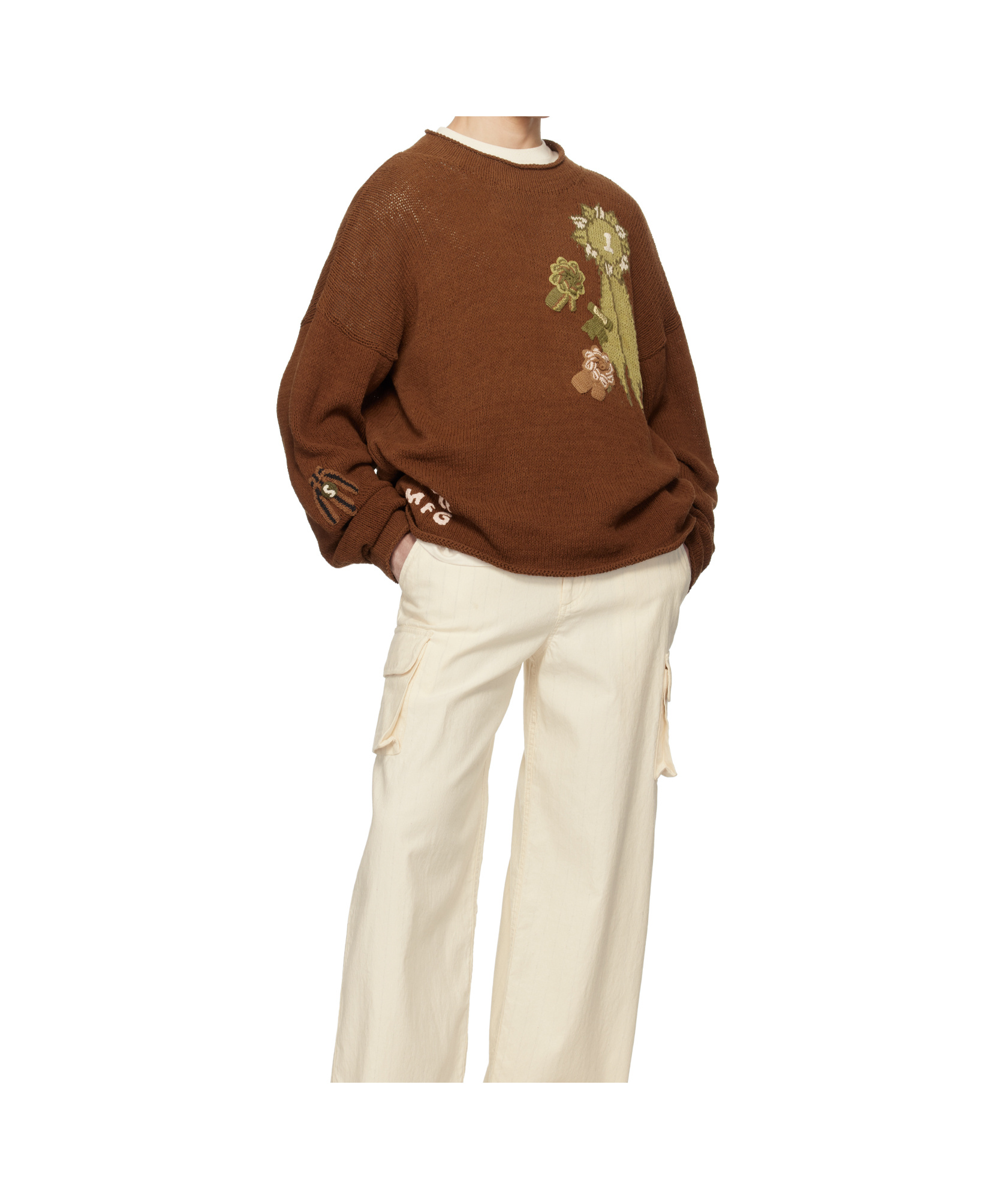 Story Mfg. Brown Twinsun Rollneck Sweater In Brown