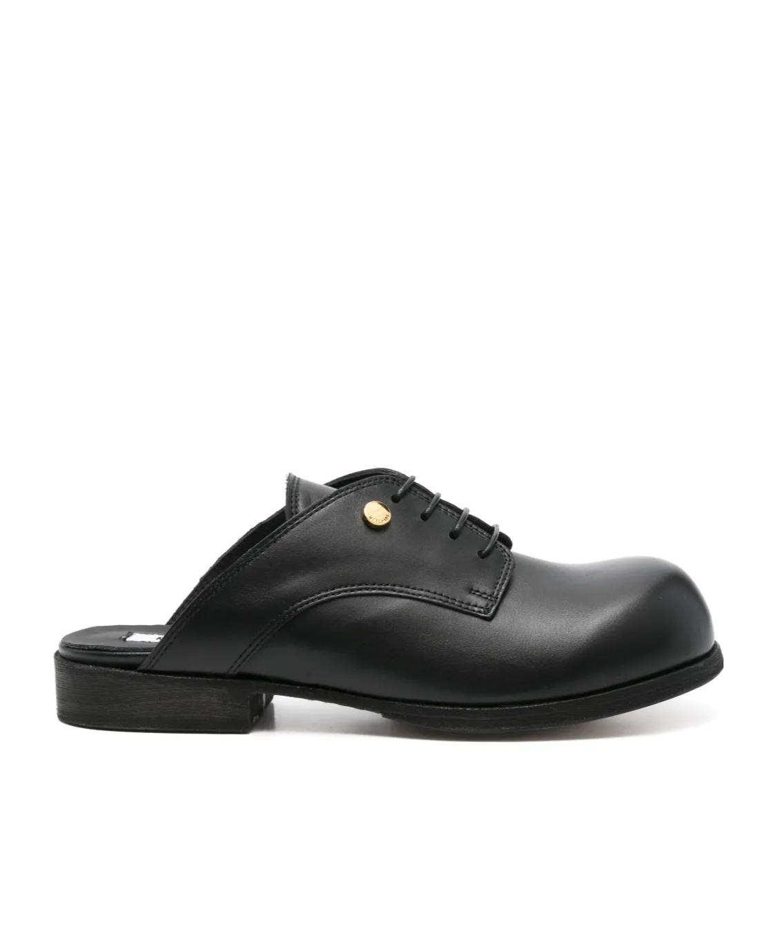 Moschino Leather Mules In Black