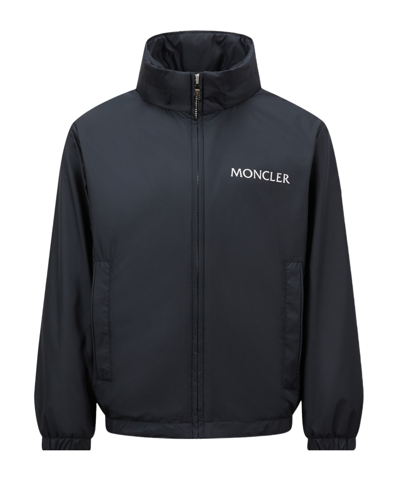 Moncler Long-sleeved Jacket In Blue