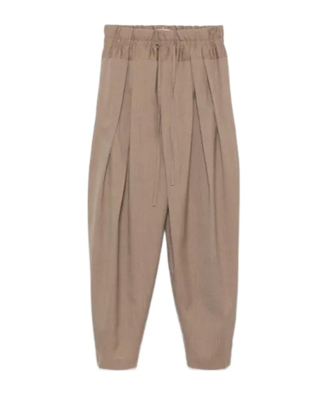 Jil Sander Wool Palazzo Pants In Neutral