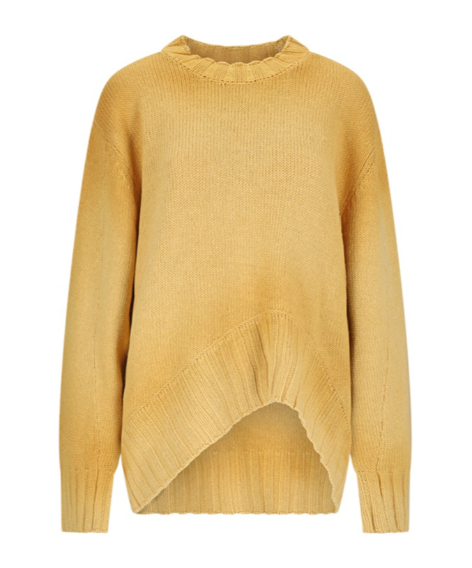 Attico Logo Embroidery Sweater Sweaters And Cardigans Yellow In Yellow