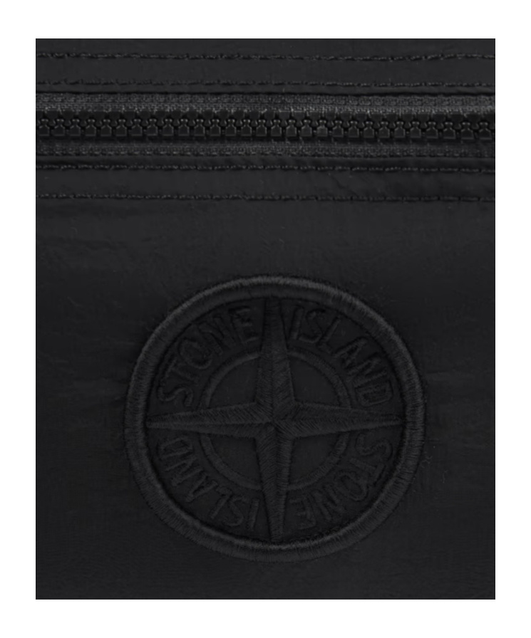 Shop Stone Island Compass-motif Backpack In Black