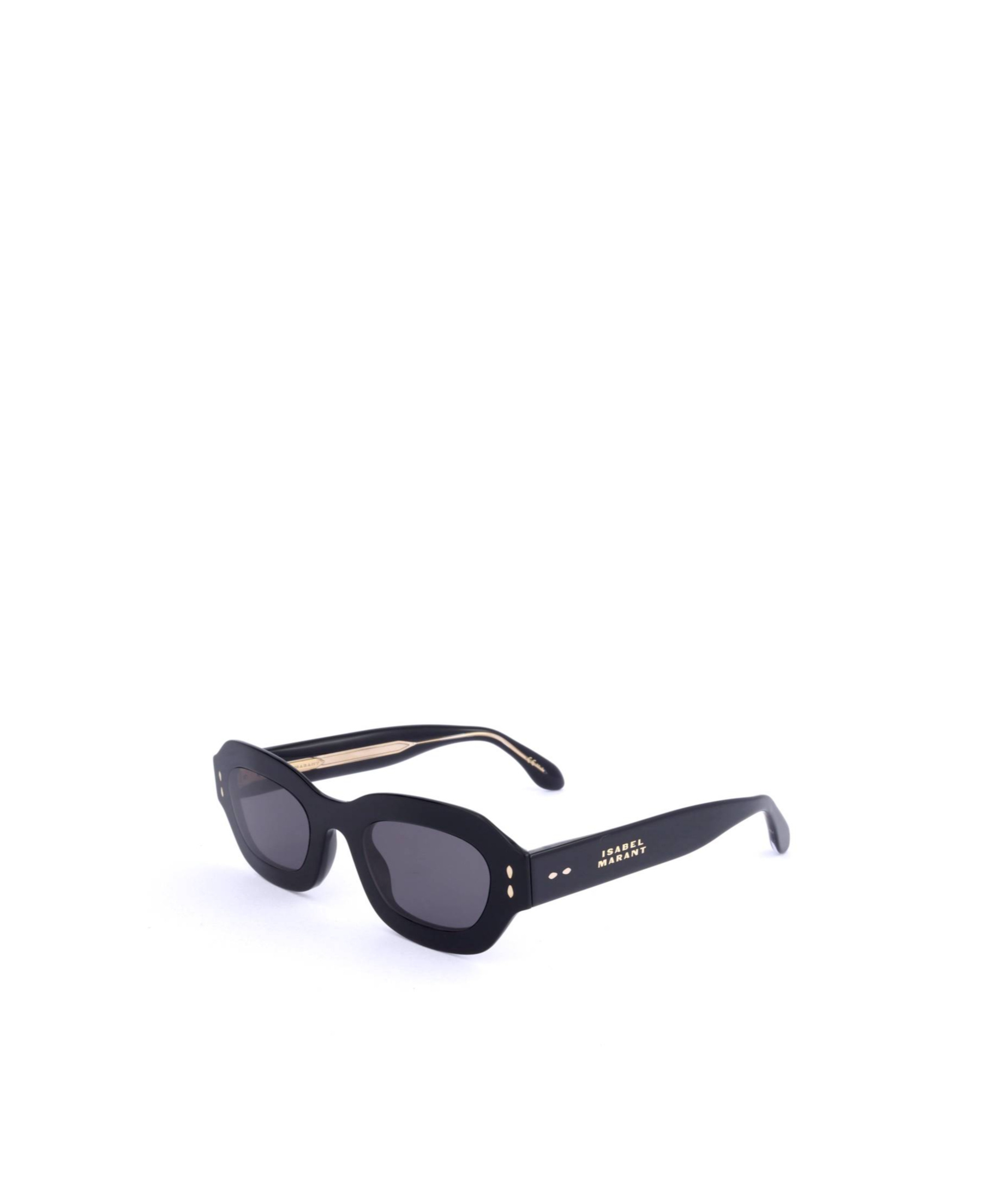 Isabel Marant Oval Frame Sunglasses In Black