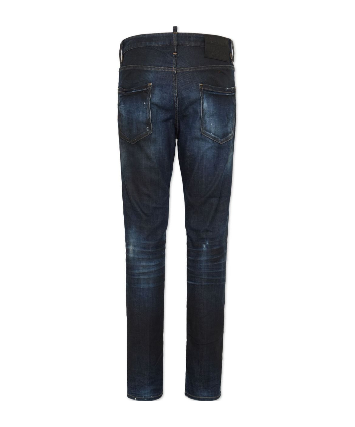 Dsquared2 Distressed Skinny-cut Jeans In Black
