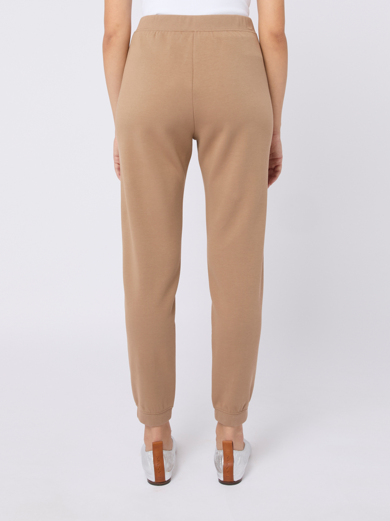 Max Mara Elastic Waist Sweatpants In Brown