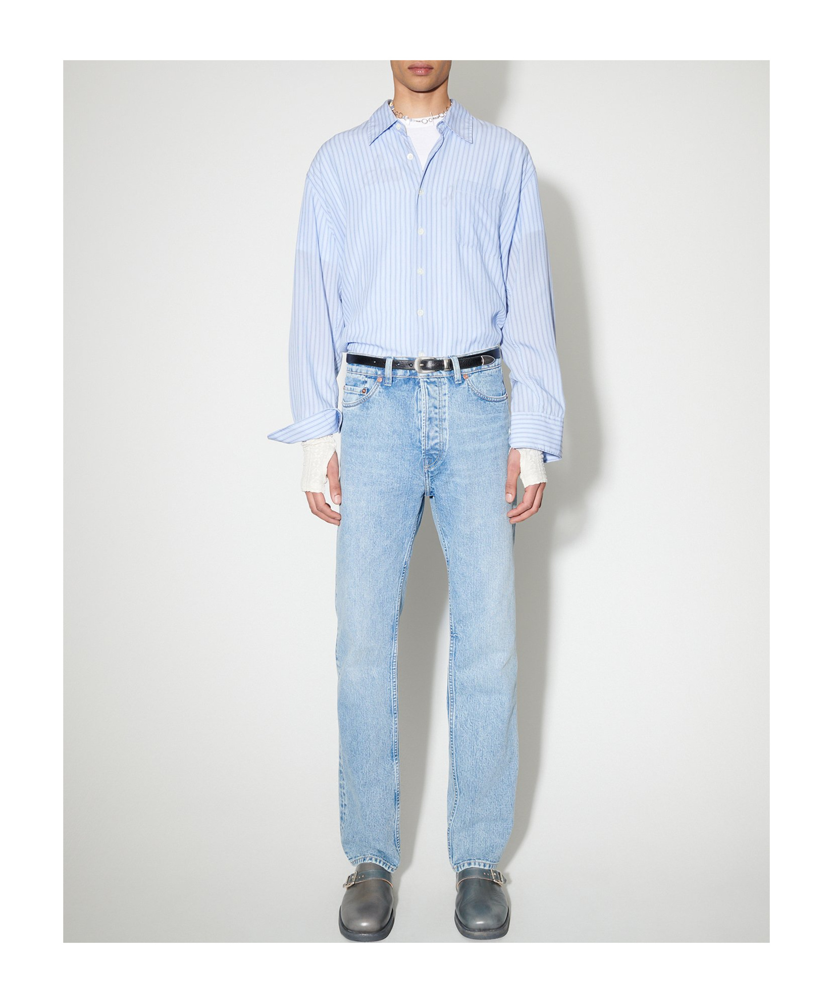 Our Legacy First Cut Left Hand Twill Jeans In Blue