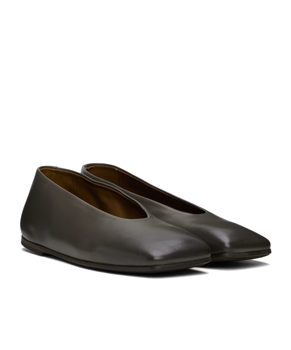 Marsèll Gray Spatolona Ballerina Flats In Black
