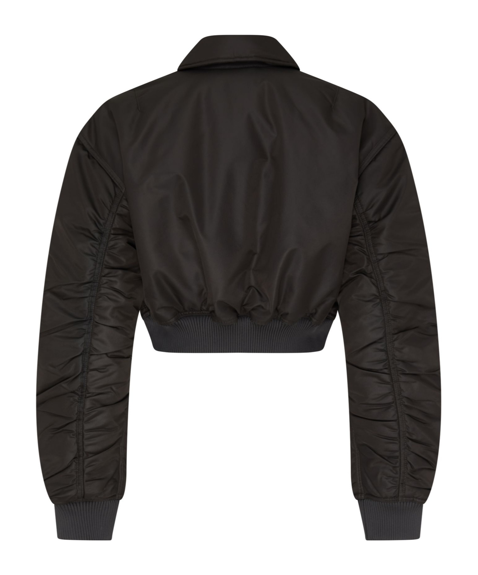 Acne Studios Long-sleeved Pilot Jacket In Dark Gray