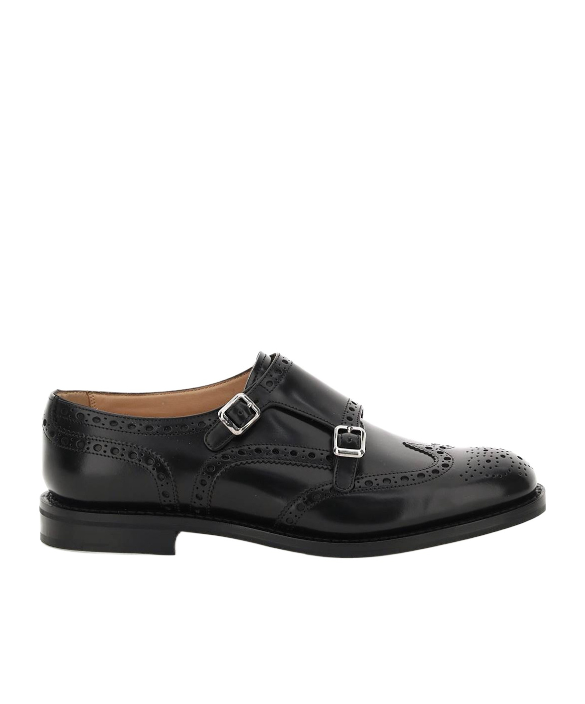 Church's Monk-strap Full Brogue Shoes In Black