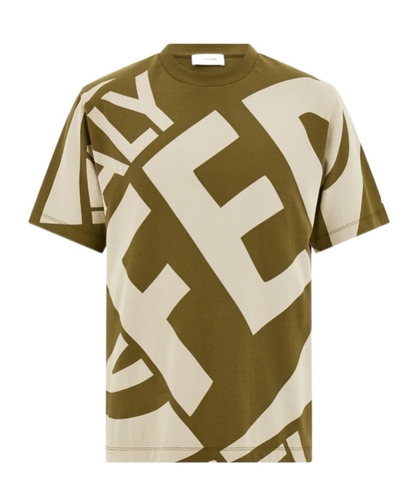Ferragamo Graphic Print T-shirt In Nude