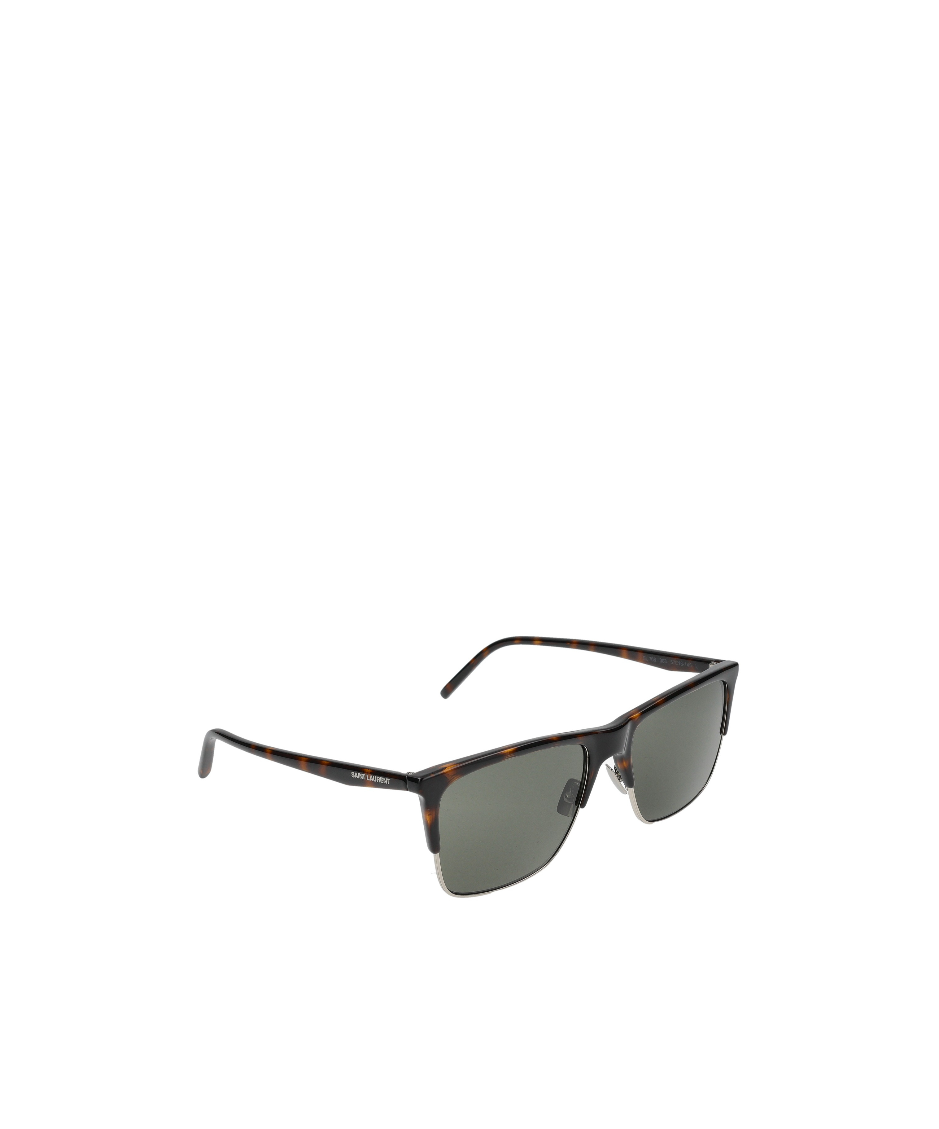 Saint Laurent Eyewear Rectangle-frame Sunglasses In Gray