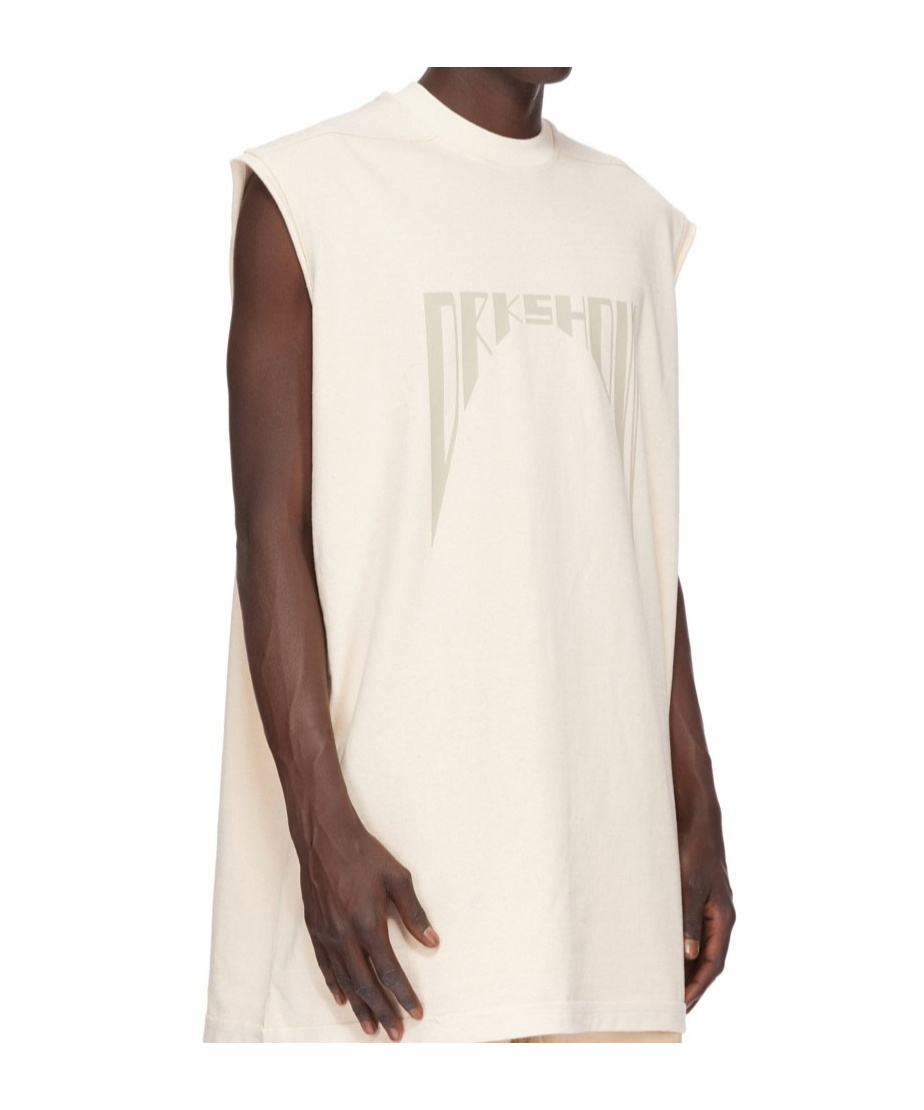 Rick Owens Drkshdw Sleeveless T-shirt In White