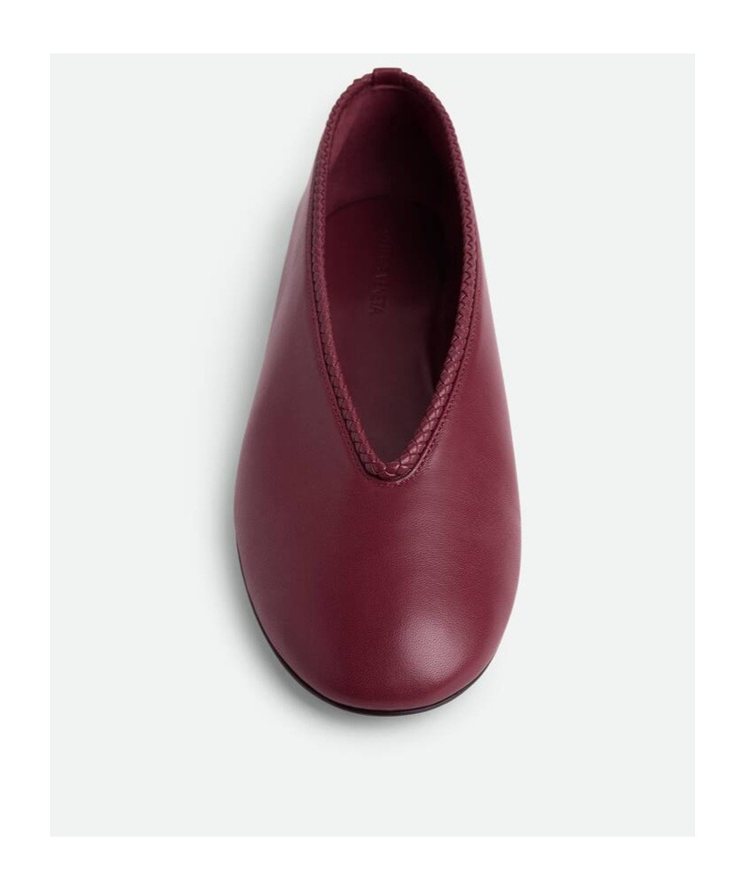 Bottega Veneta Rosa Ballerina In Red