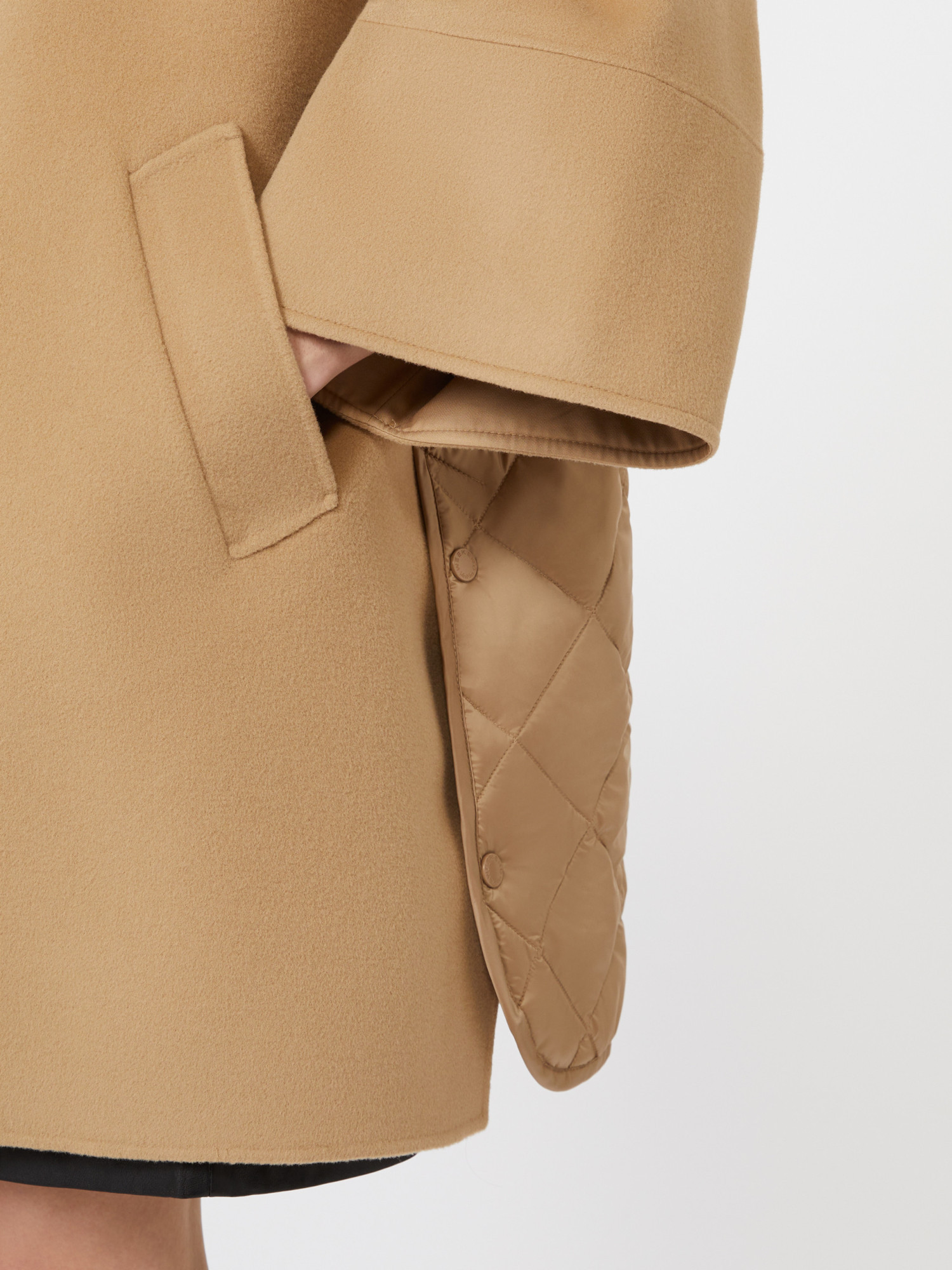 Weekend Max Mara Double Wool Drap Coat In Brown