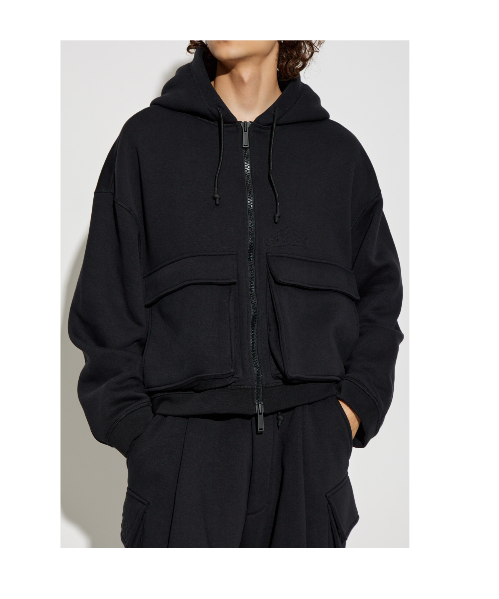 Dsquared2 Long-sleeved Hooded Sweatshirt In Black