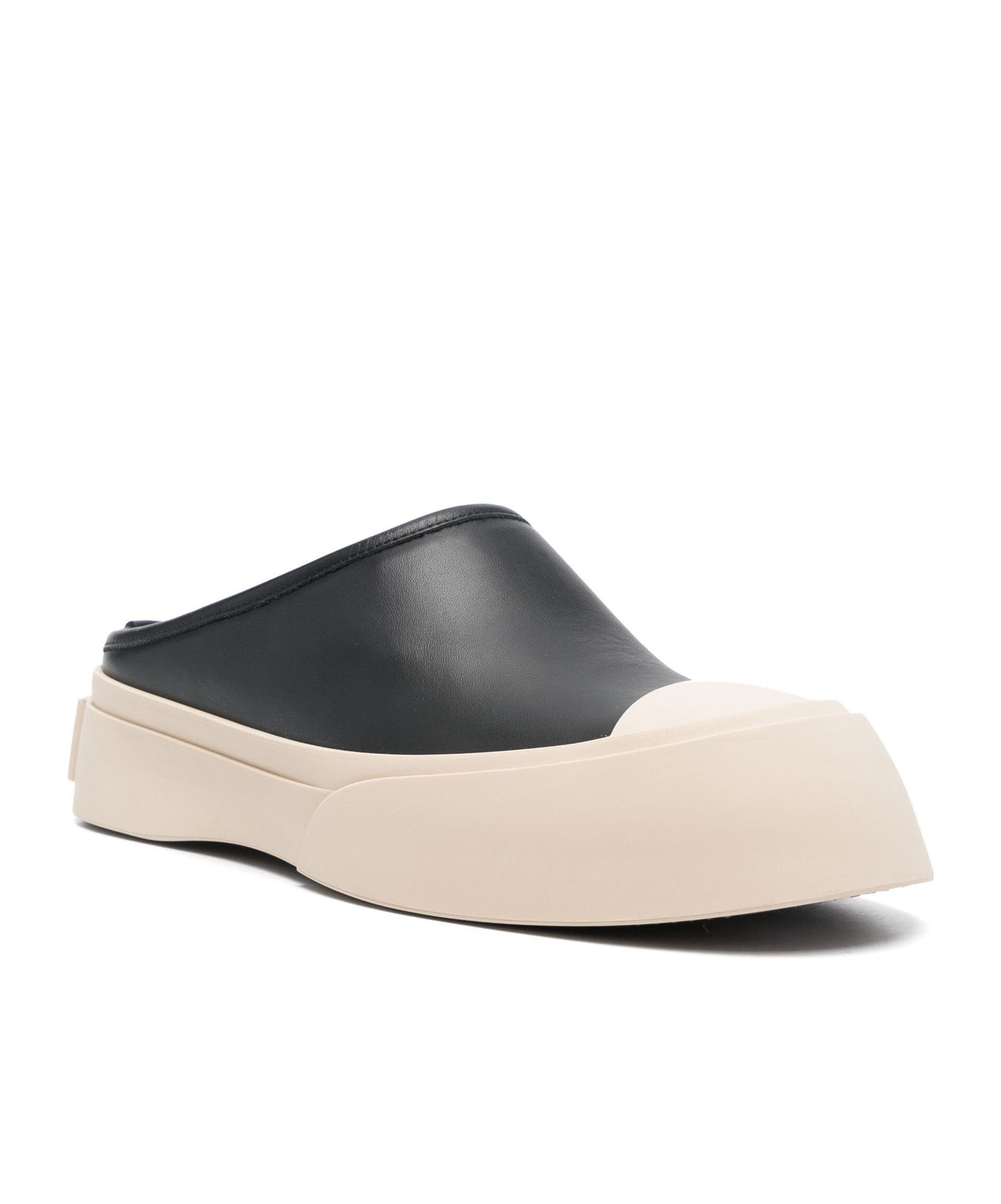 Marni Pablo Leather Flats For Men In Black