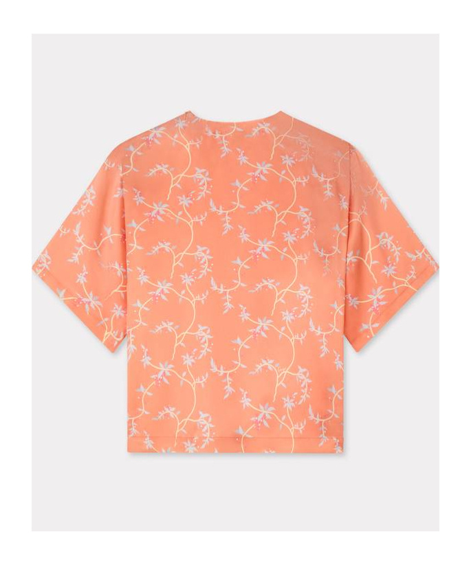 Kenzo Top In Silk In Apricot