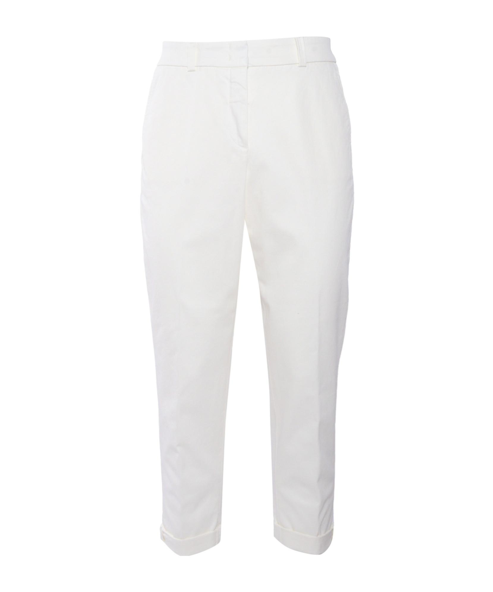 Peserico Rolled Hem Casual Pants In Blue