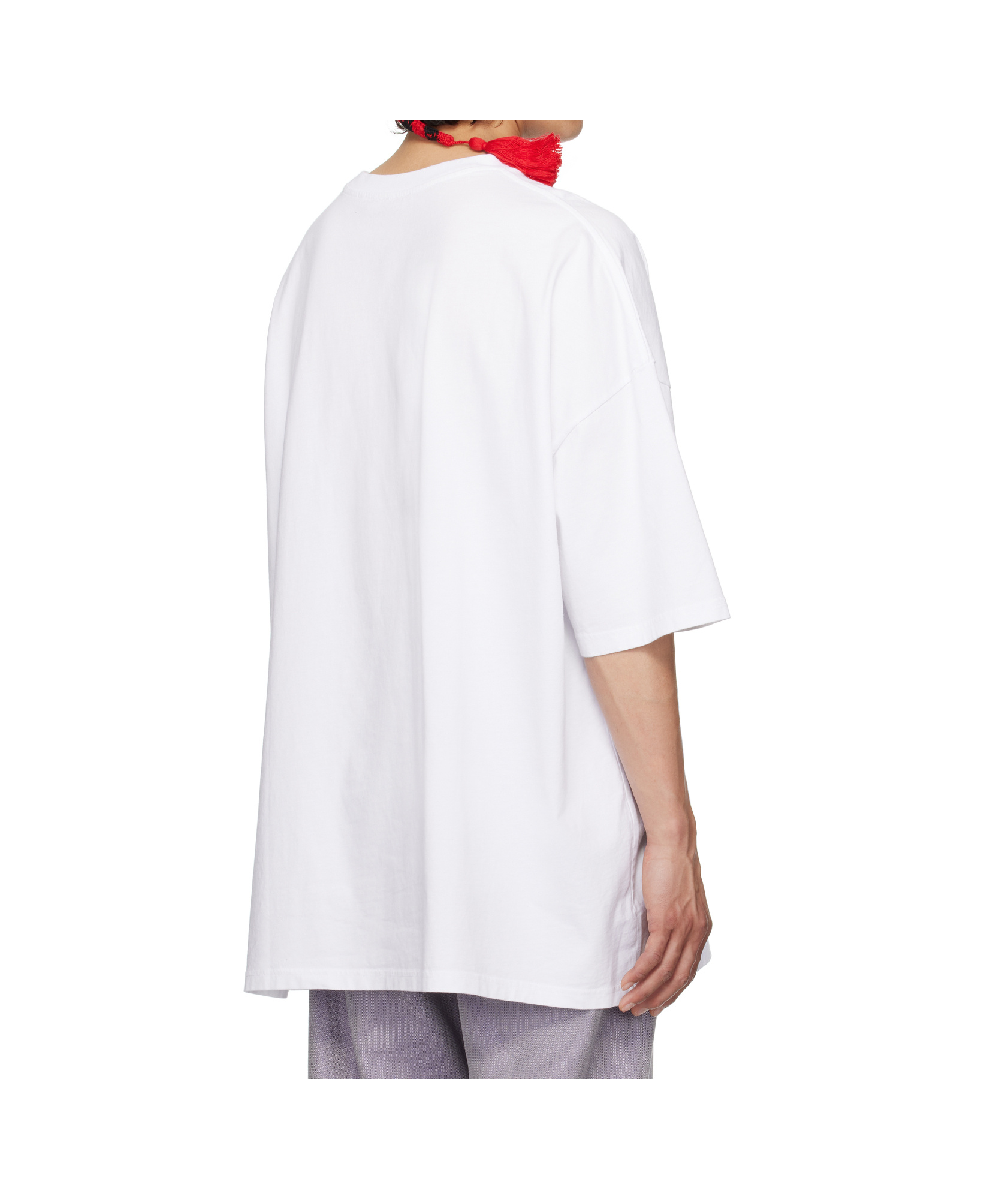 Charles Jeffrrey Loverboy Oversized '10' Year T-shirt In White