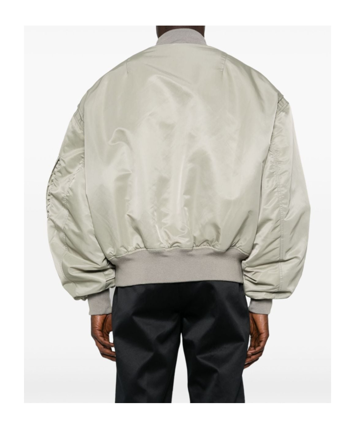 Entire Studios Broad Bomber Jacket In Nude