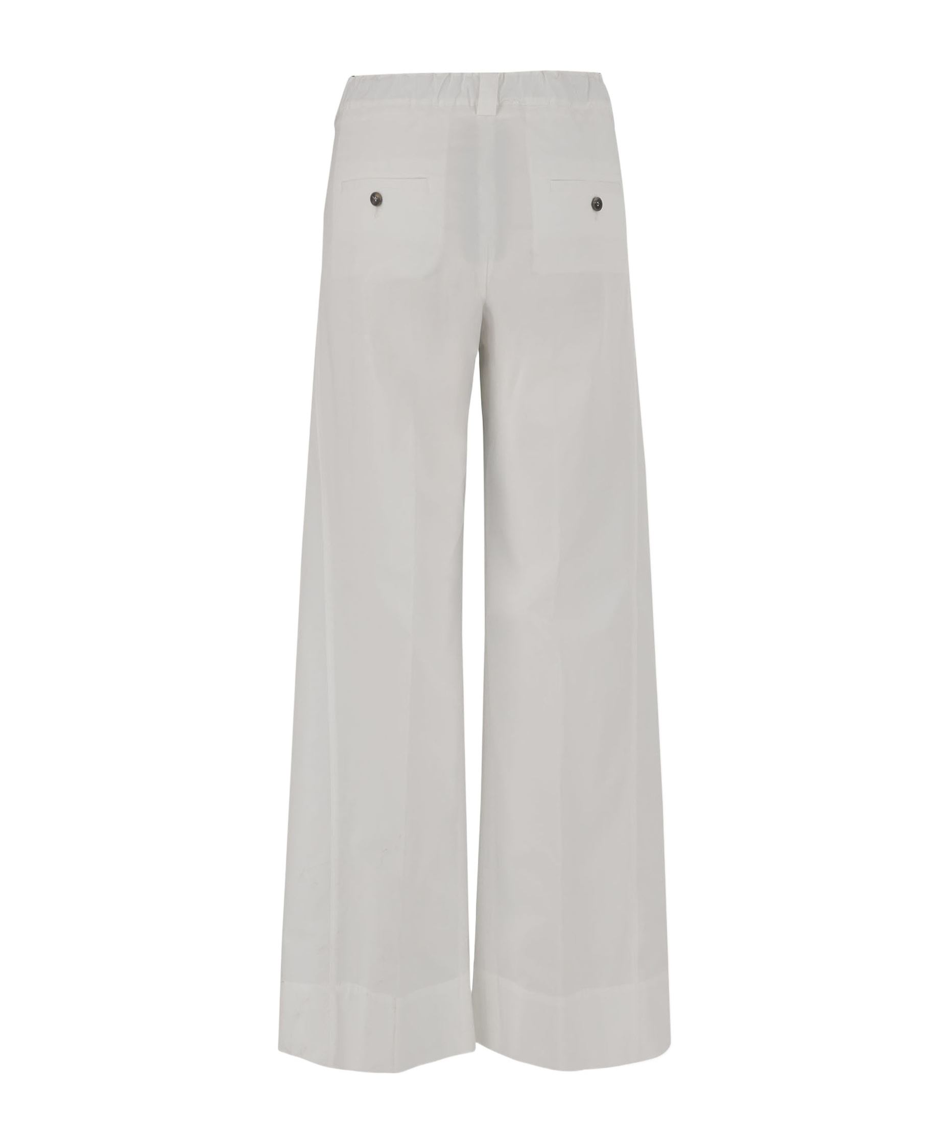 Shop Ql2 Stretch Pleated Track Pants In White