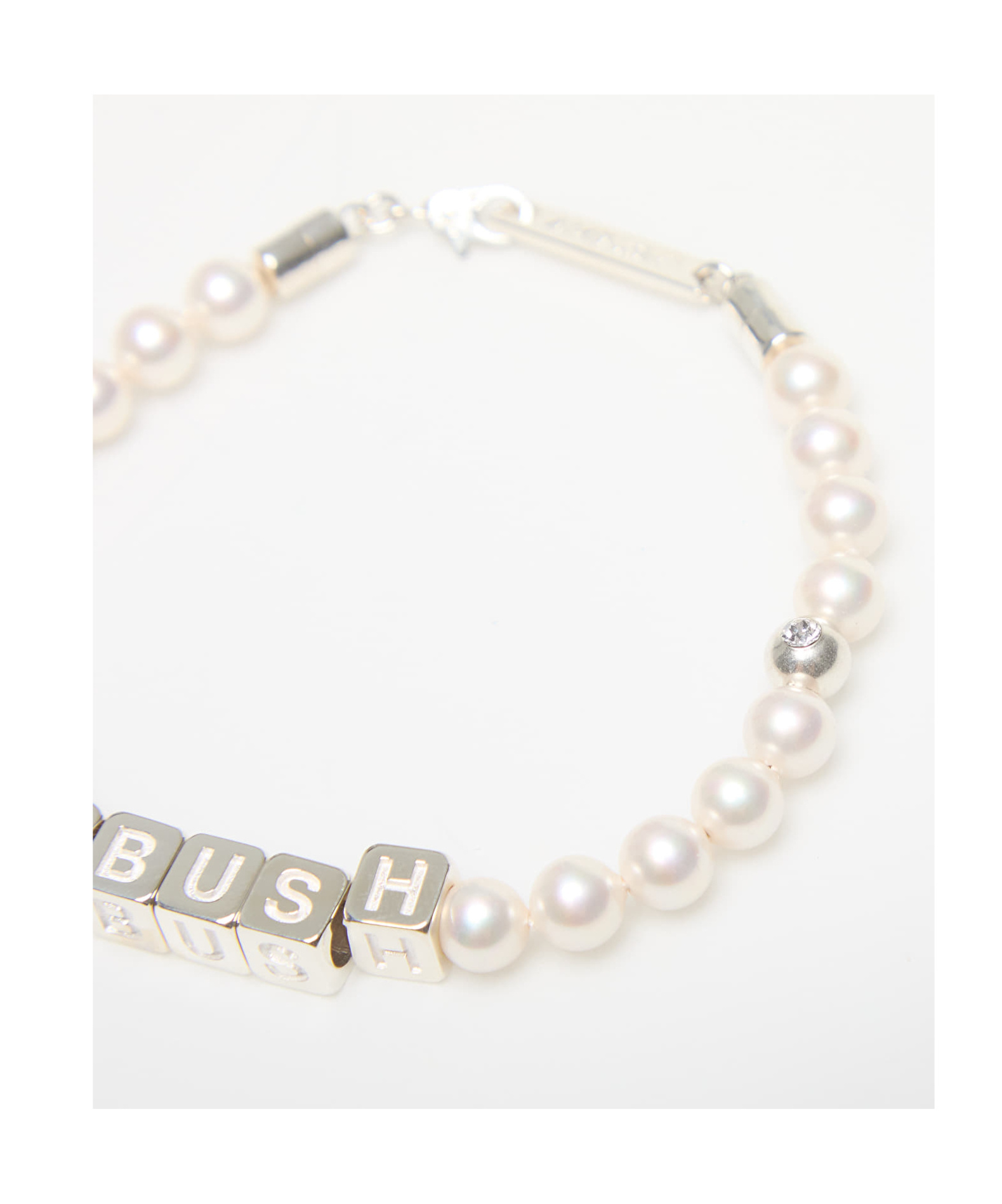 Ambush Letter Bracelet In White