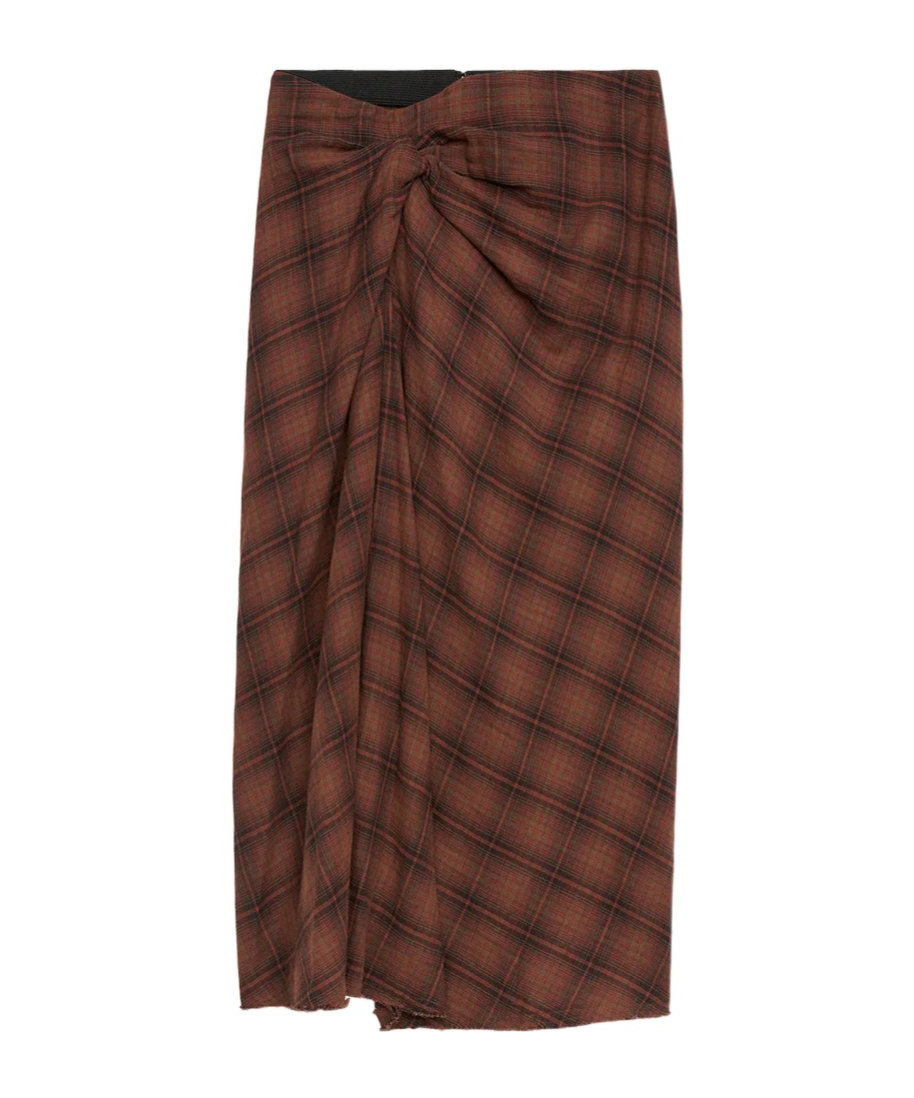 Isabel Marant Étoile Nicole Skirt Dark Bronze In Brown