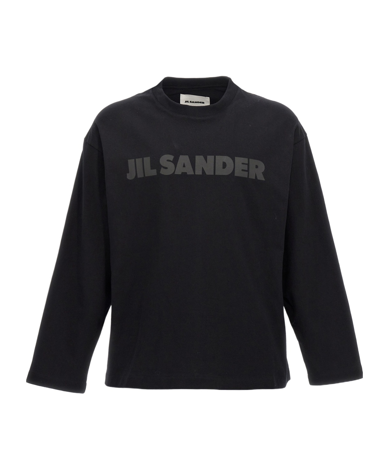 Jil Sander Logo T-shirt In Black