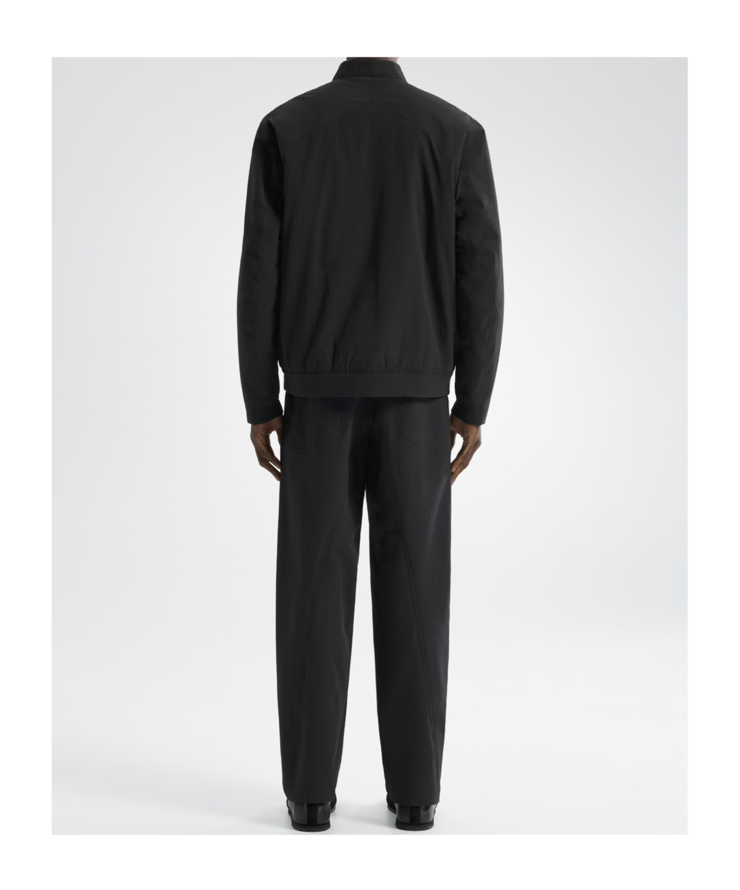 Veilance Diode Stretch Nylon Bomber Jacket In Black