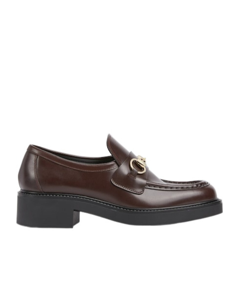Gucci Women Moccasin With Clamp In Brown