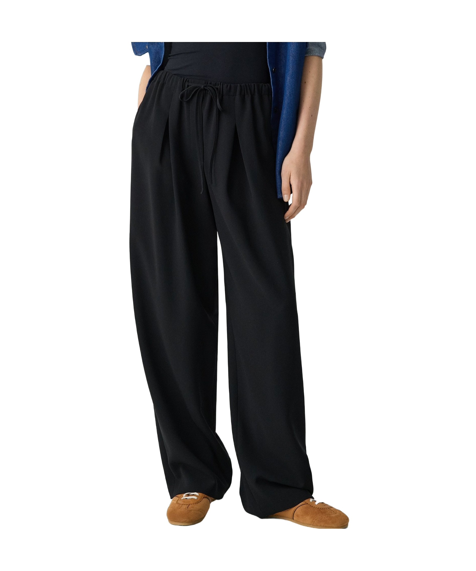 THEORY THEORY DRAWSTRING PLEATED PANTS