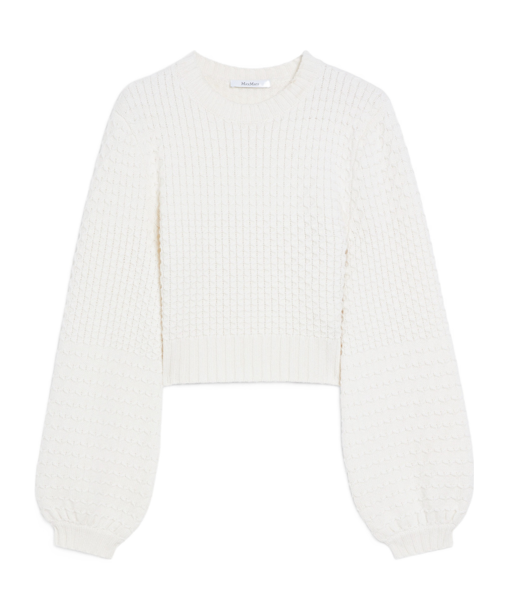 Max Mara Wool Cashmere Sweater In White