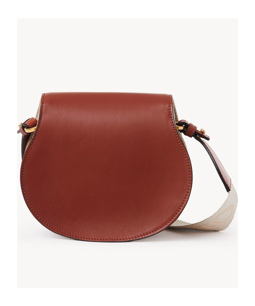 Chloé Marcie Leather Cross Body Bag In Brown