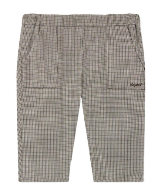 Bonpoint Plaid Trousers In Gray