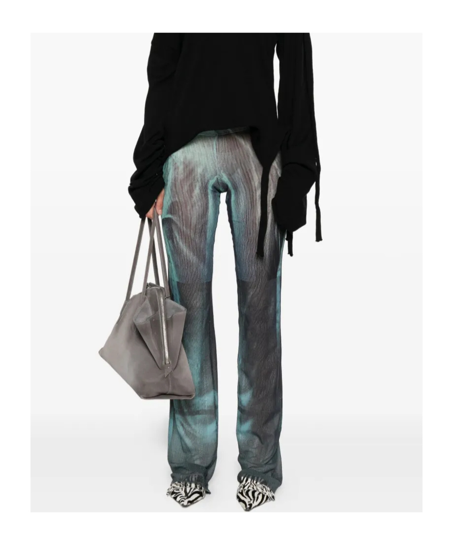 Jean Paul Gaultier Women Abstract Print Pants In Green