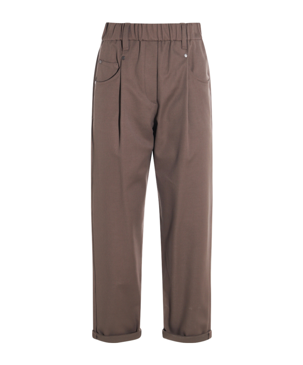 Brunello Cucinelli Relaxed Fit Trousers Elastic Waistband