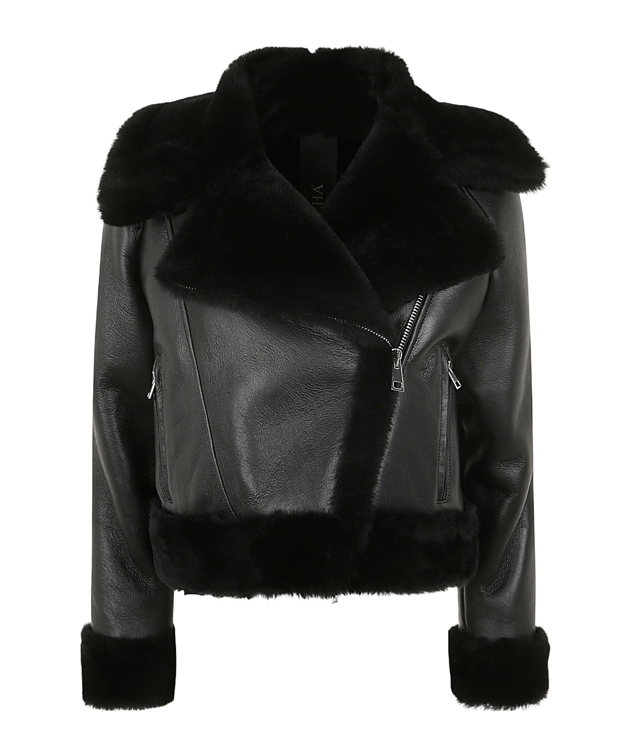 Blancha Shearling Jacket In Black